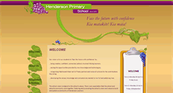 Desktop Screenshot of hendersonprimary.schoolweb.co.nz