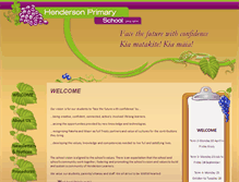 Tablet Screenshot of hendersonprimary.schoolweb.co.nz